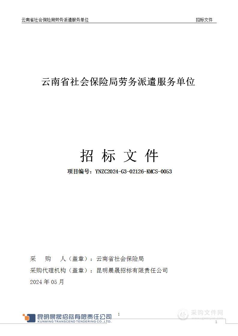 云南省社会保险局劳务派遣服务单位