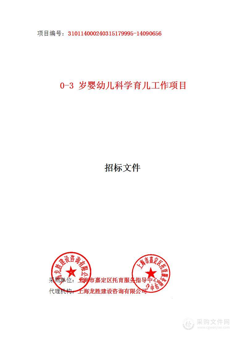 0-3岁婴幼儿科学育儿工作项目