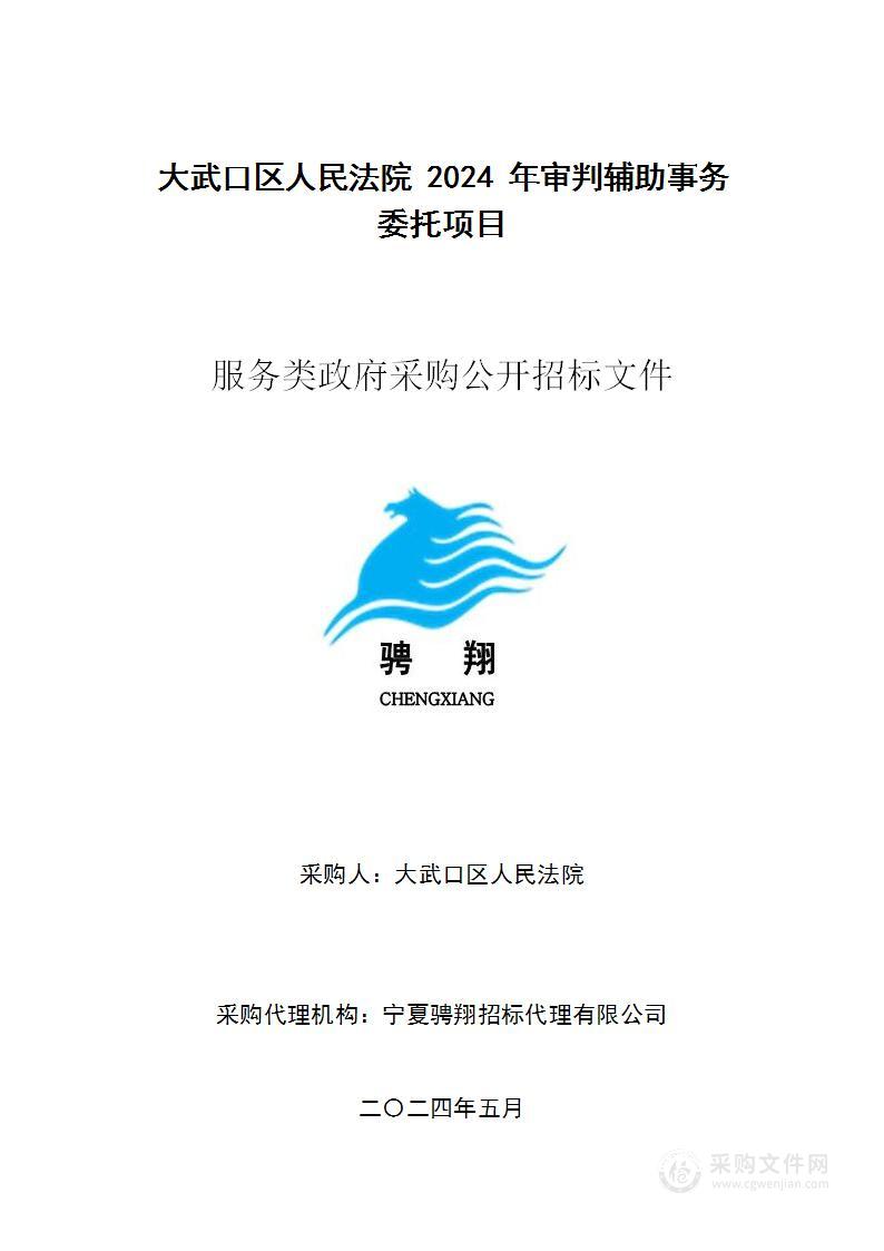 大武口区人民法院2024年审判辅助事务委托项目