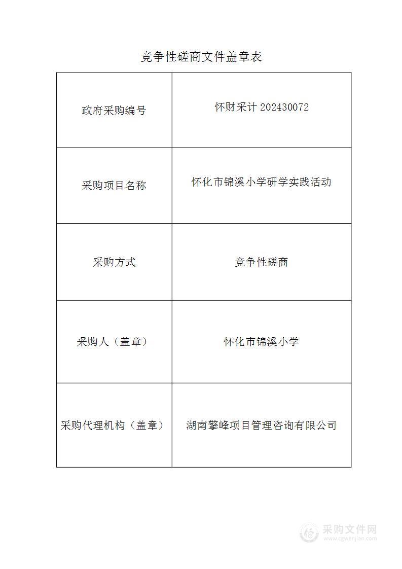 怀化市锦溪小学研学实践活动