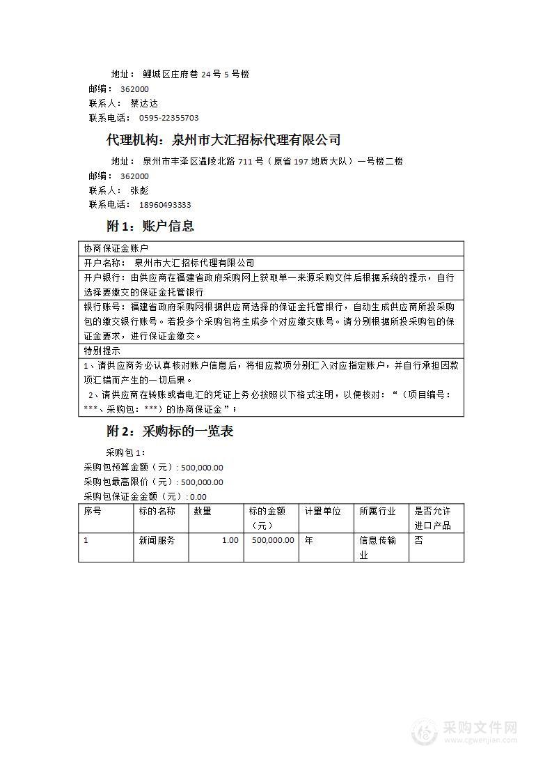 与《泉州晚报》联办栏目“品质名城·现代都市--鲤城”专版栏目