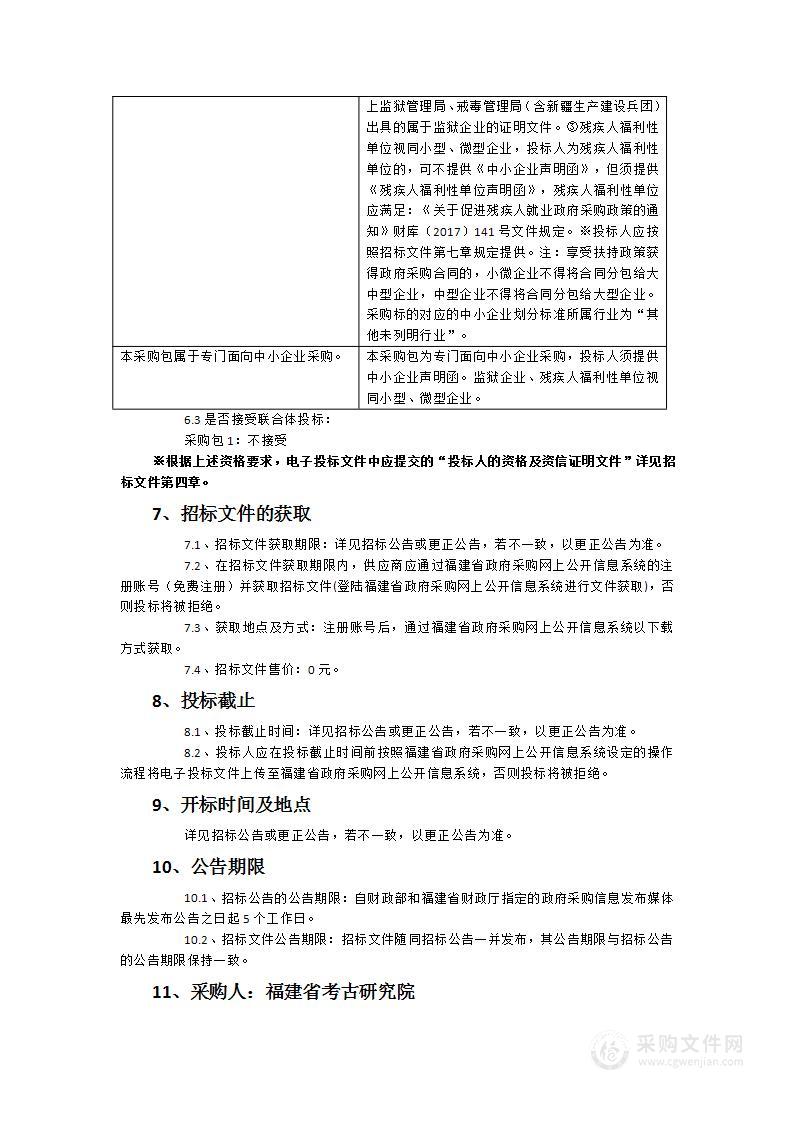 福建省考古研究院华安抽水蓄能电站项目用地范围抢救性考古发掘服务采购项目