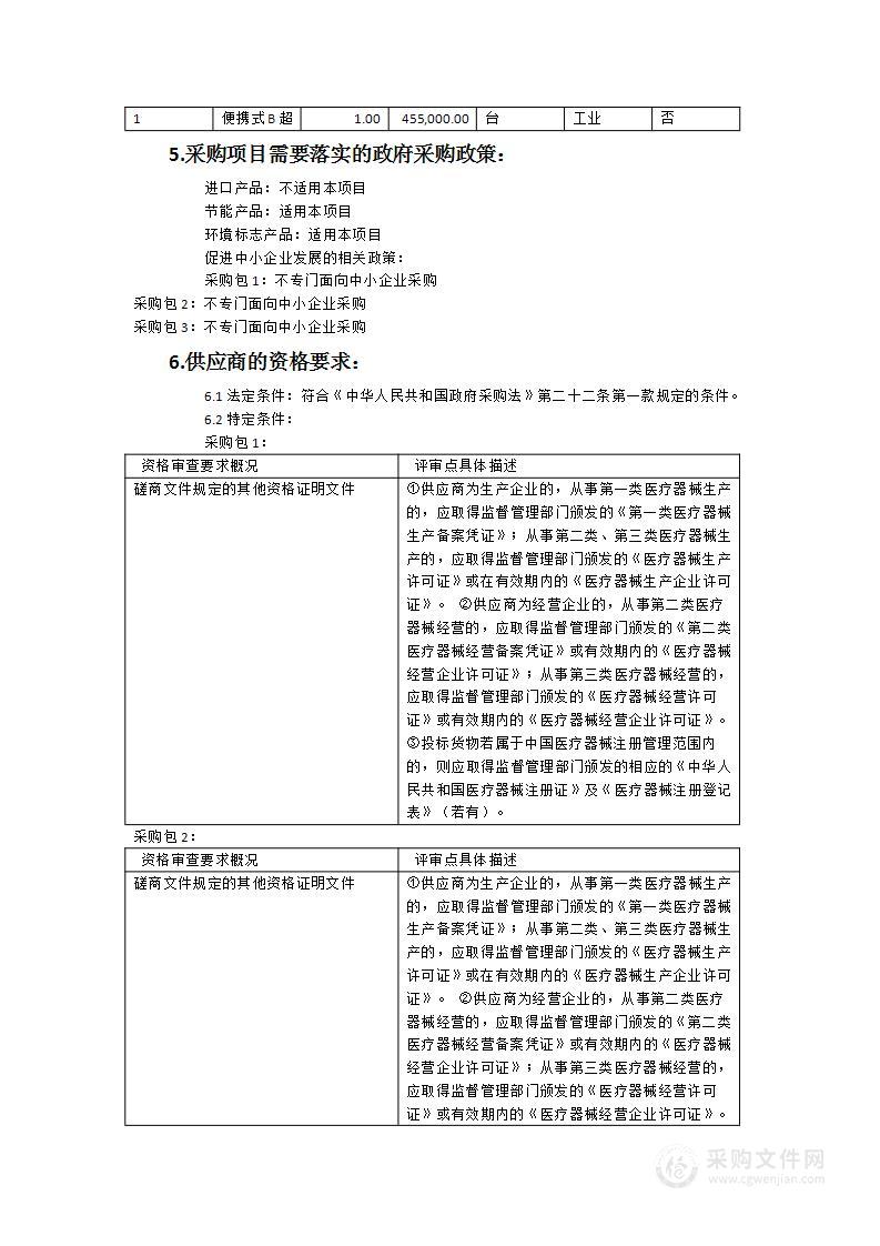 卫生应急救援处置能力建设项目设备一批采购项目