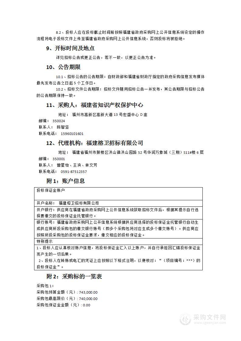 福建省知识产权运营中心信息服务