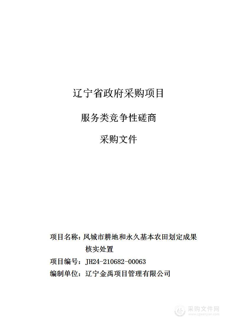 凤城市耕地和永久基本农田划定成果核实处置