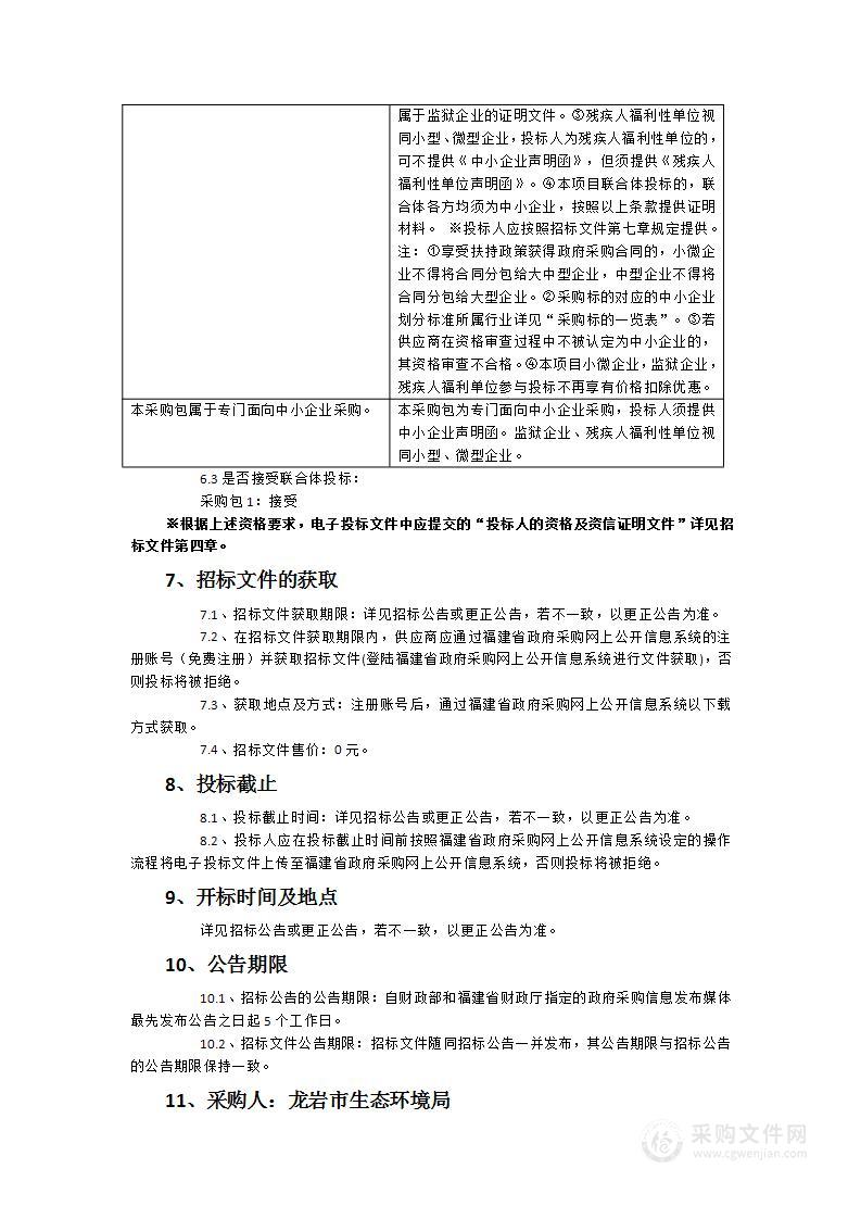 龙岩市稀土矿区地下水环境基础状况调查评估项目（二期）