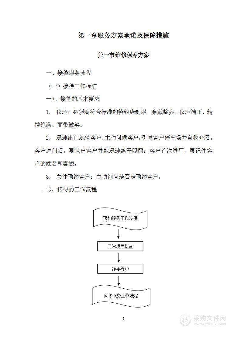 单位车辆定点维修服务方案