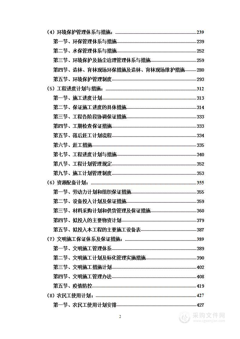 生物多样性保护恢复项目投标方案