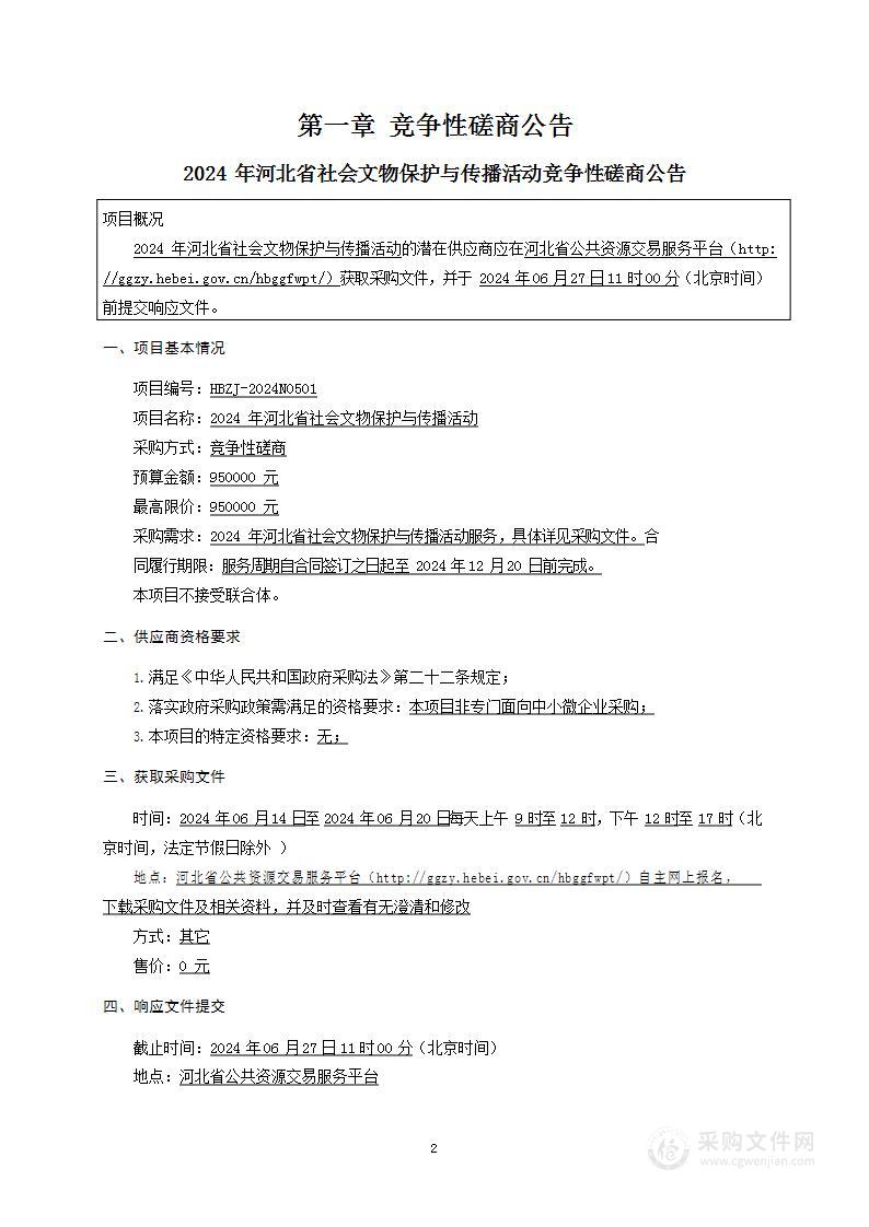 2024年河北省社会文物保护与传播活动