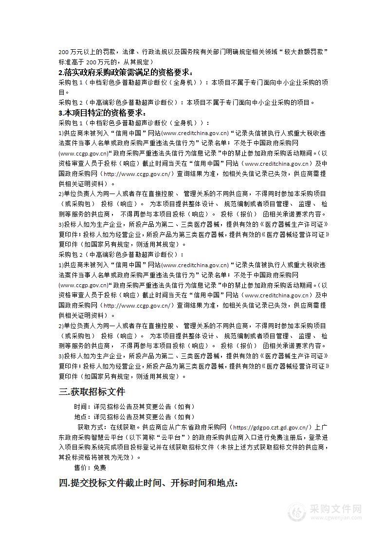 汕头大学医学院第二附属医院采购医疗设备招标项目（项目编号：0724-2431ST643790）