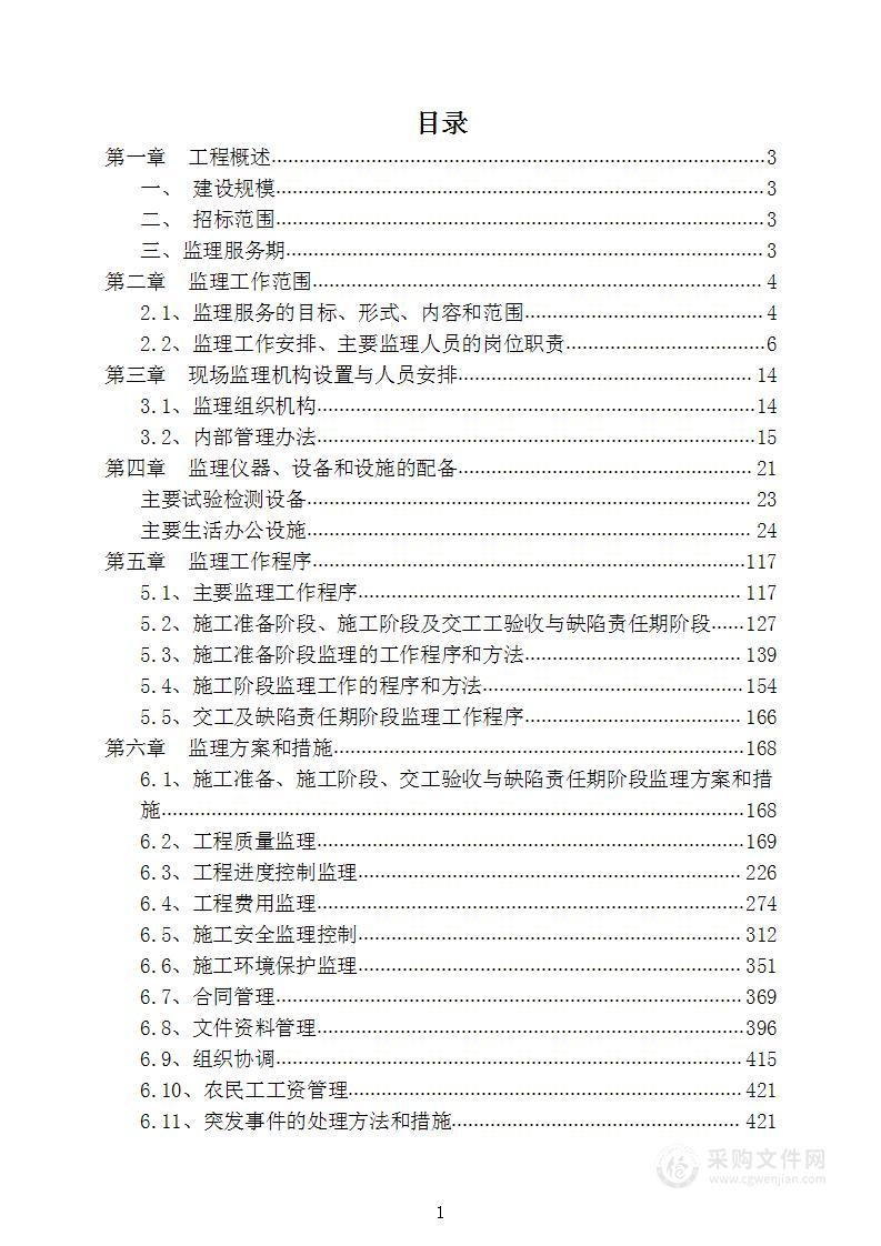 公路工程监理方案