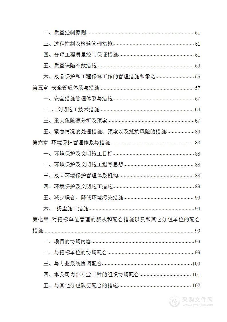 土石方施工专业分包工程投标文件