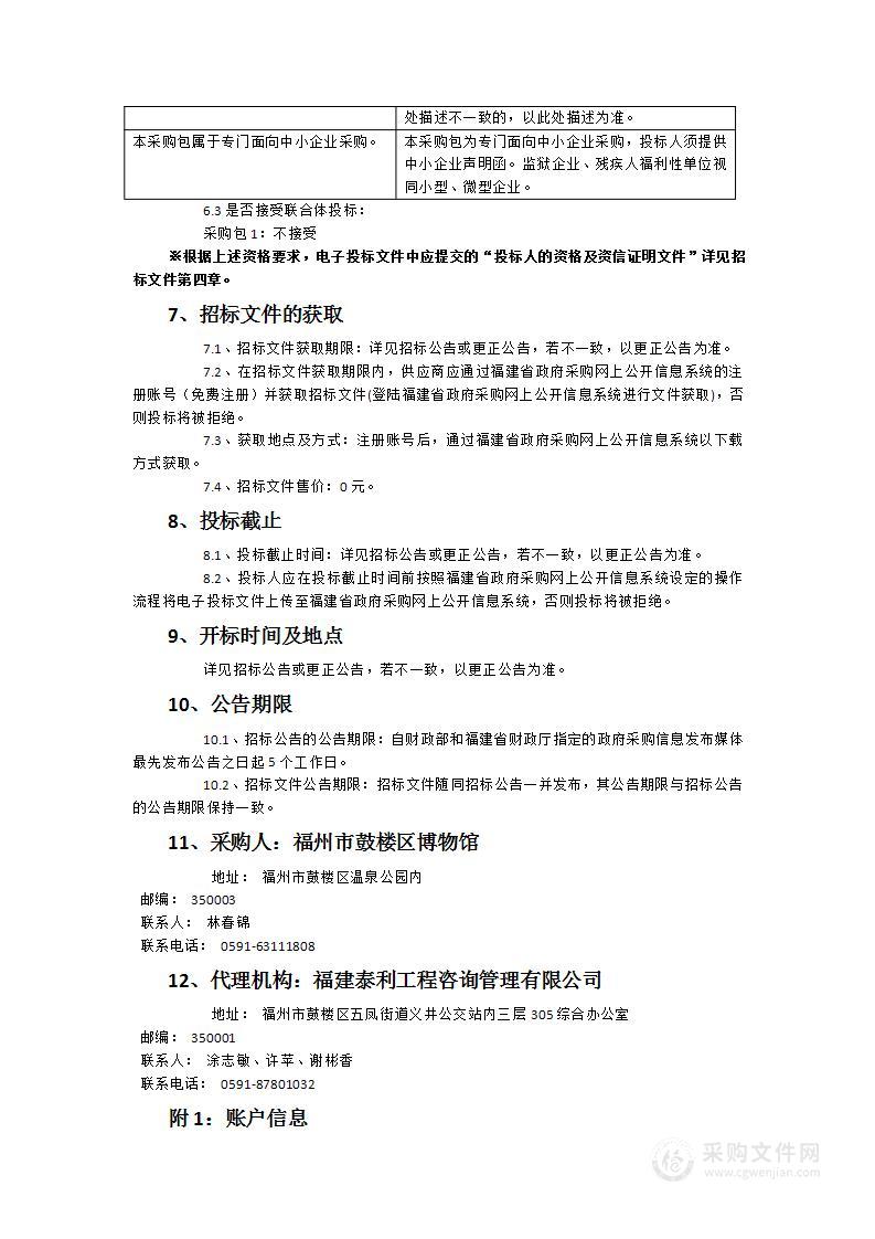 2024年鼓楼区温泉博物馆物业采购项目