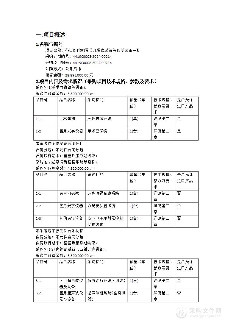 茶山医院购置荧光摄像系统等医学装备一批