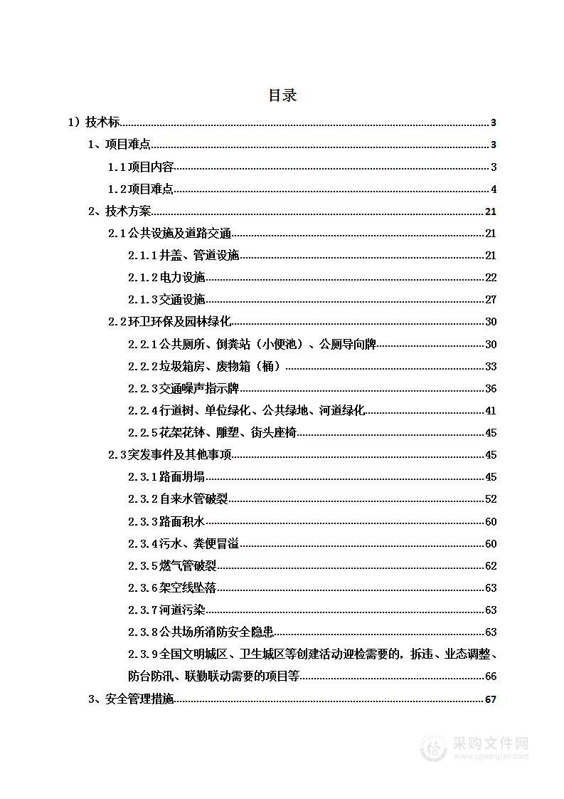 市政道路维修项目投标方案