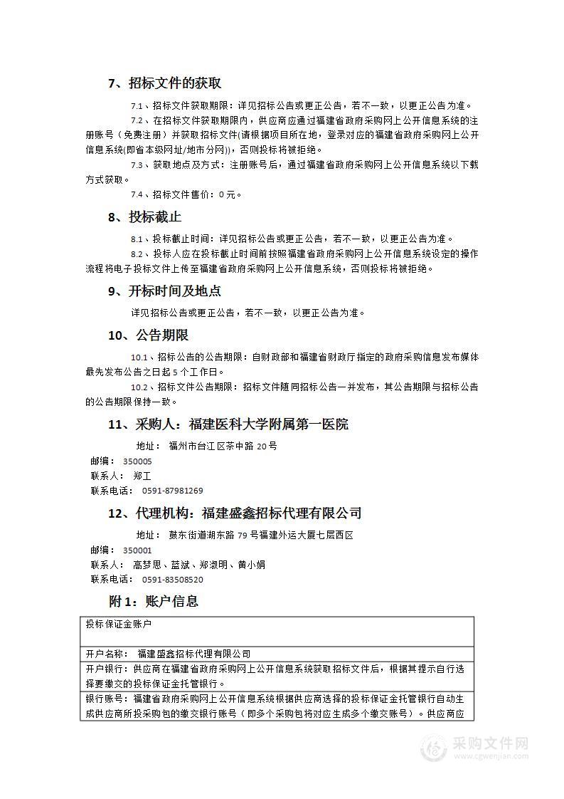 2024年福建省省属医疗机构无陪护试点病房护理员服务项目