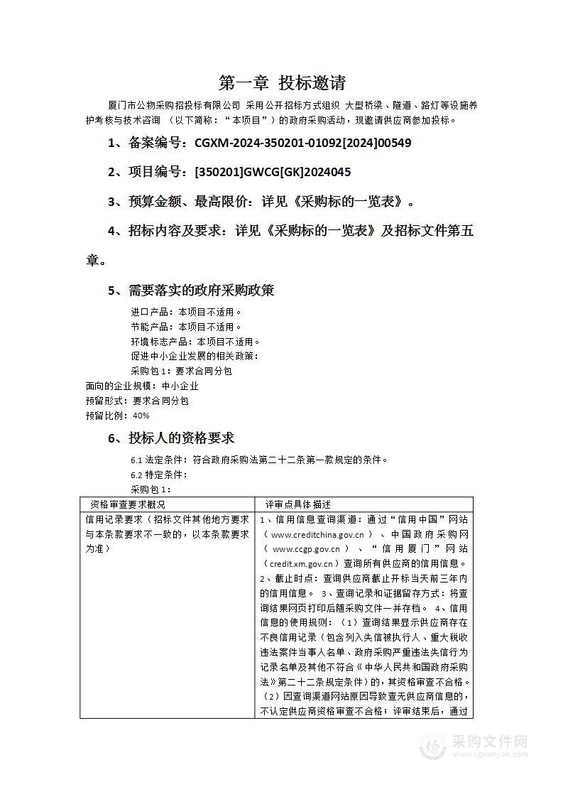 大型桥梁、隧道、路灯等设施养护考核与技术咨询