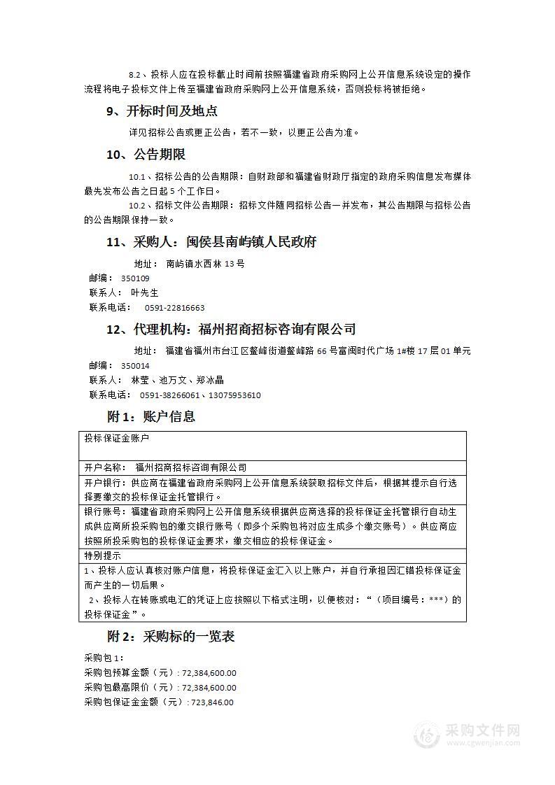 南屿镇环卫保洁社会化服务采购项目