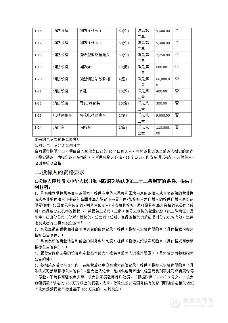 广州大学2024年消防器材等采购项目