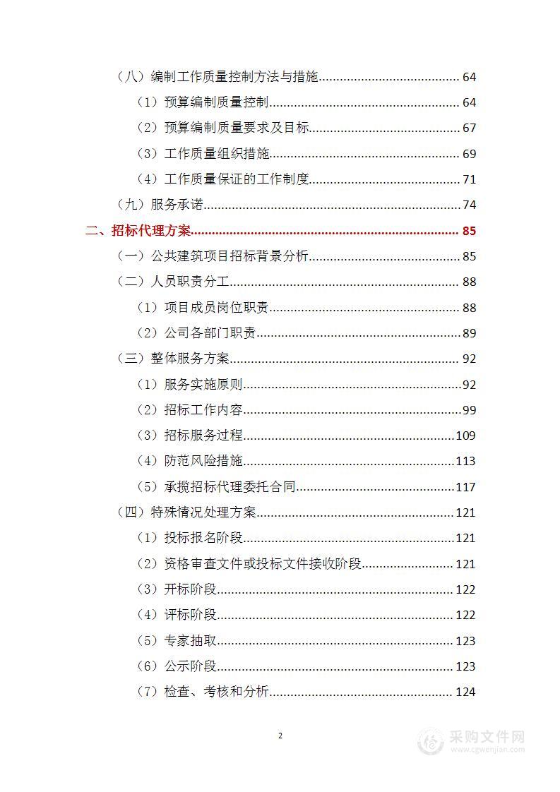 预算编制及招标代理服务方案