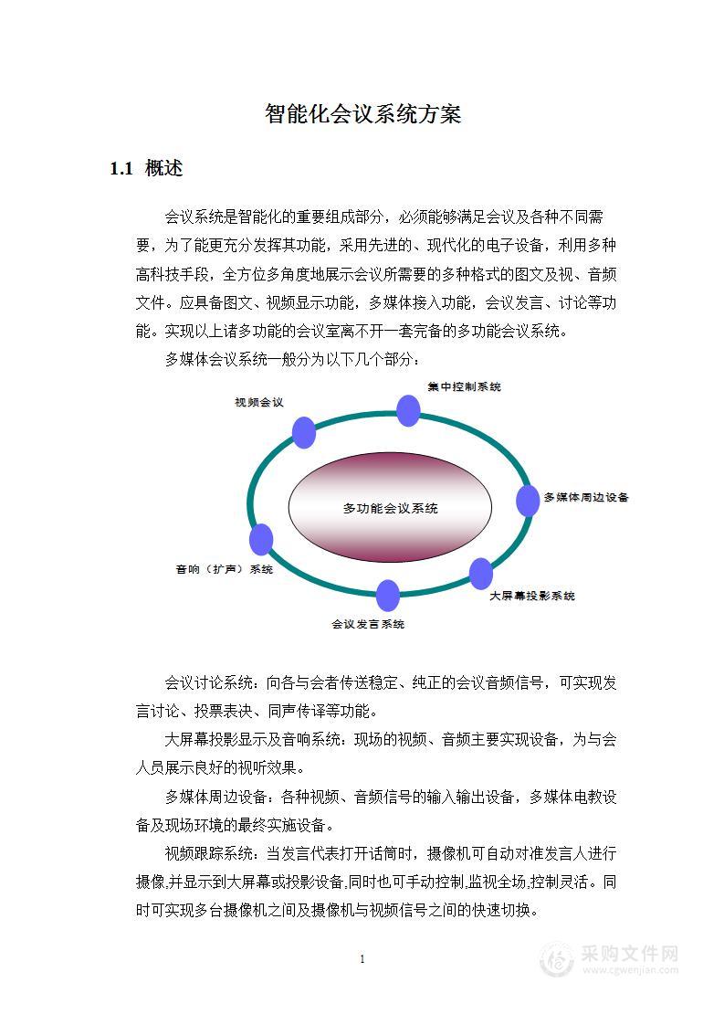 智能化会议系统方案