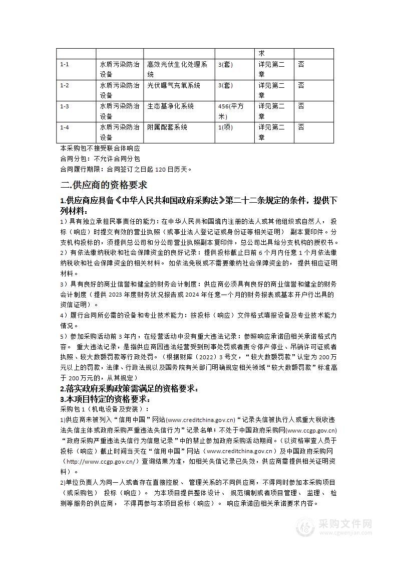 广东省台山市台城街道养殖池塘尾水处理试点项目