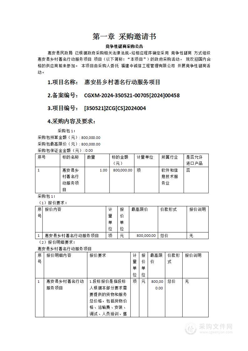 惠安县乡村著名行动服务项目