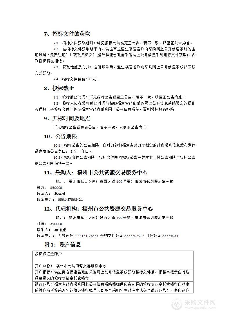 福州市公共资源交易服务中心福州市政府采购网上超市运营服务采购项目