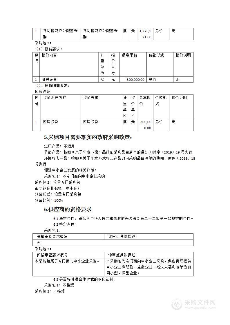 山亭镇中心幼儿园设备釆购