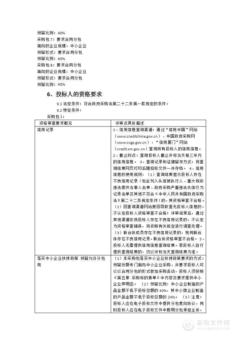 2024-2025学年同安区中小学幼儿园食堂大宗食品集中定点采购