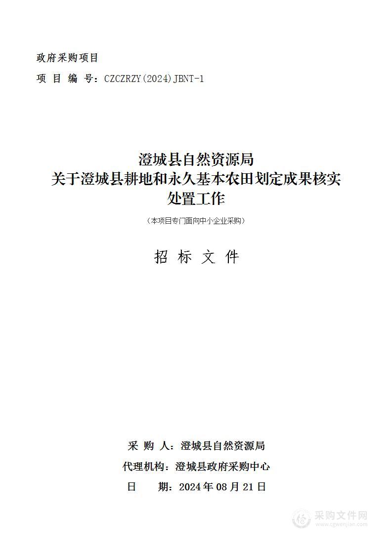 澄城县耕地和永久基本农田划定成果核实处置工作