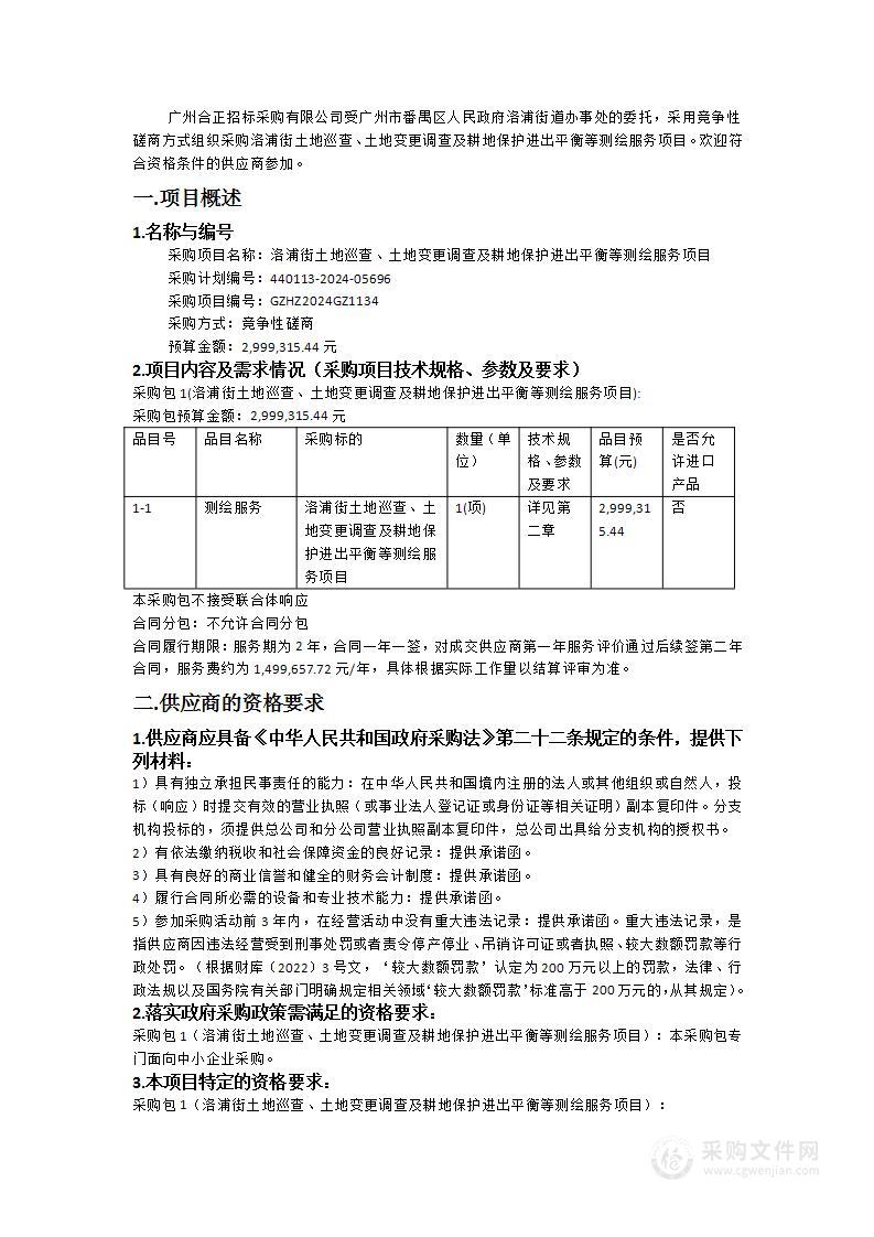 洛浦街土地巡查、土地变更调查及耕地保护进出平衡等测绘服务项目