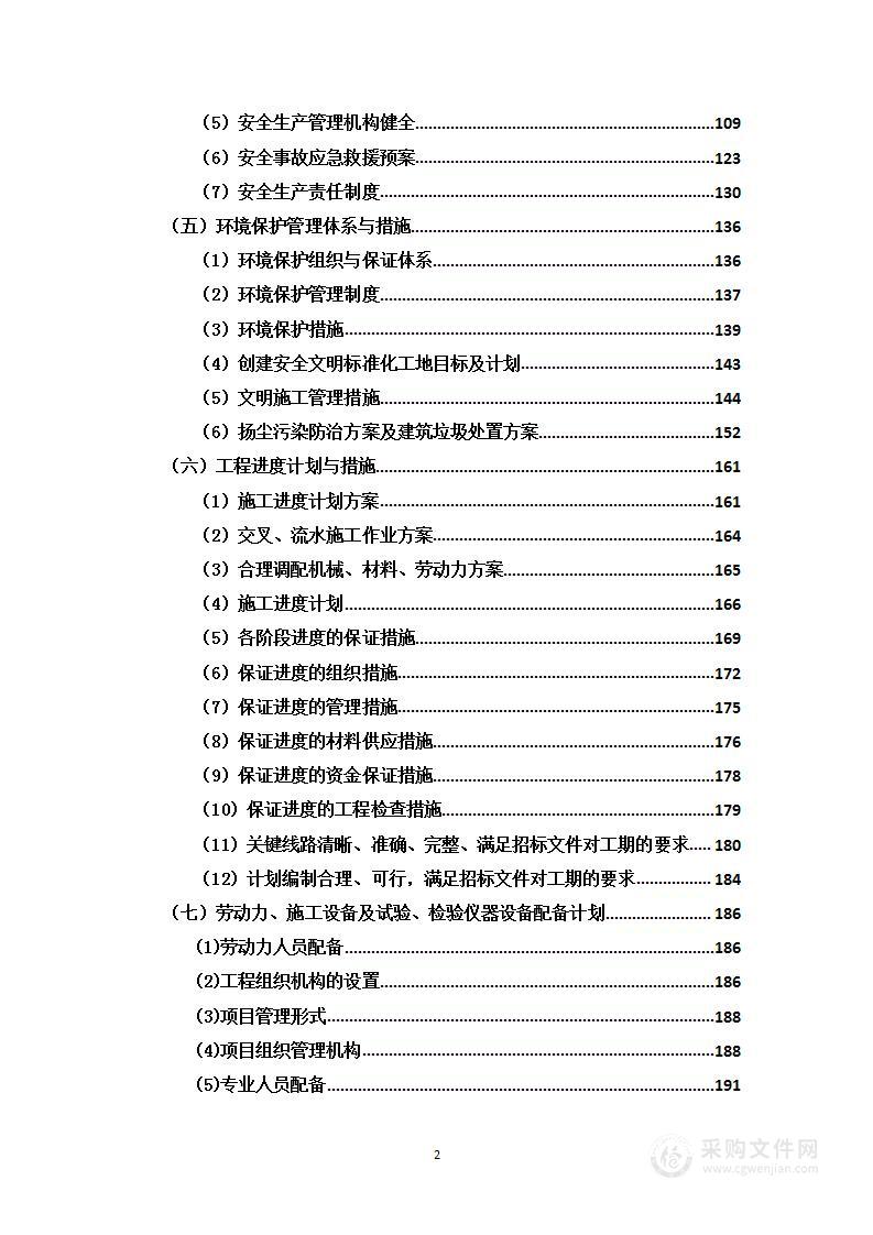 道路整修工程项目投标方案