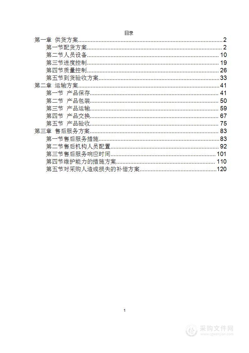 多功能监测系统设备购置