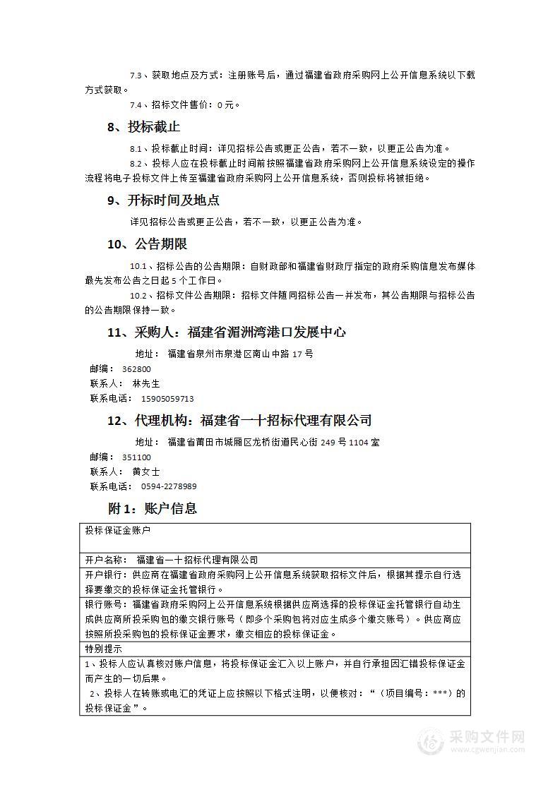 湄洲湾港引航站2024年度船舶坞修服务项目