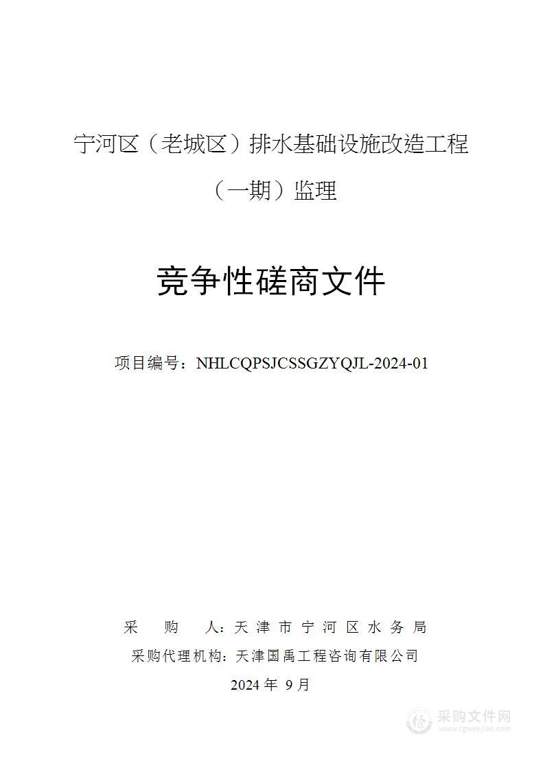 宁河区（老城区）排水基础设施改造工程（一期）监理