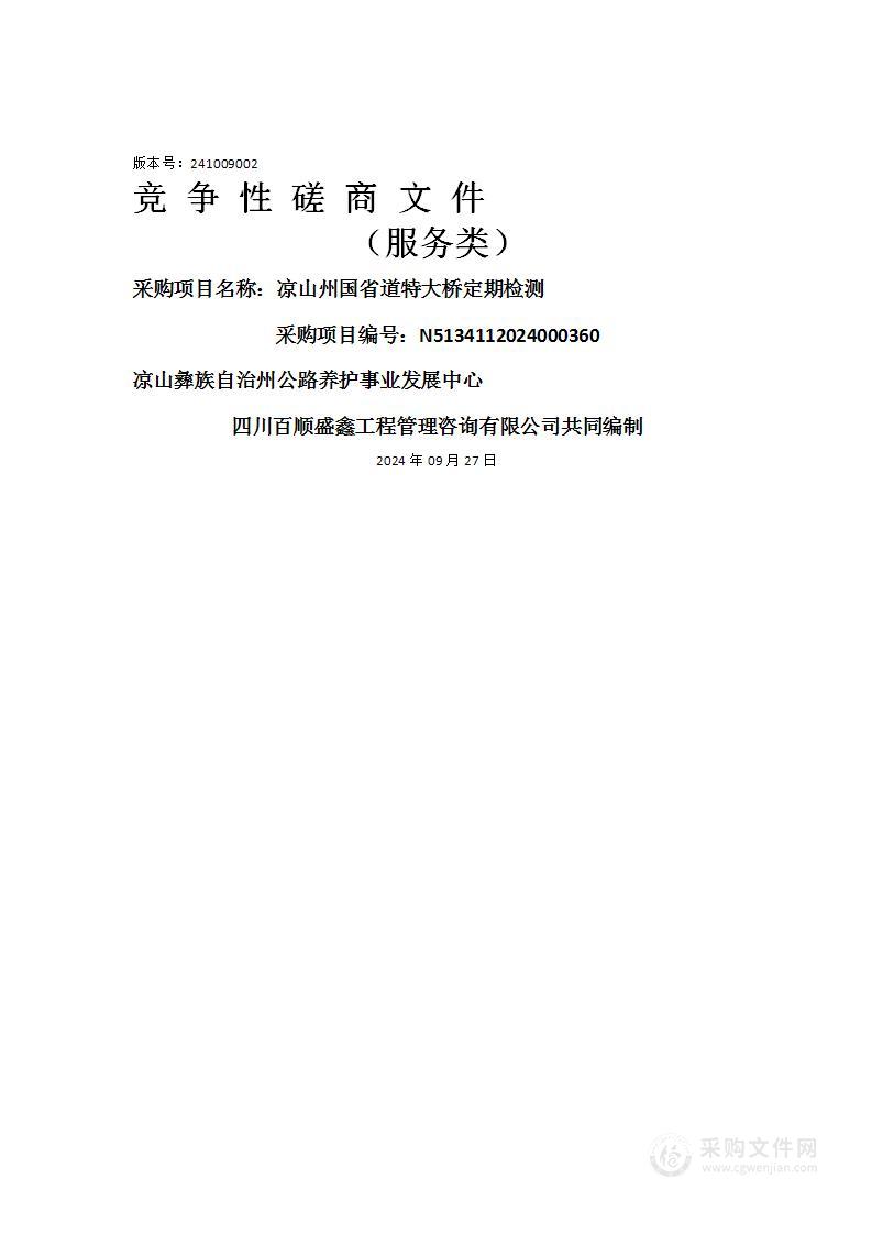 凉山州国省道特大桥定期检测