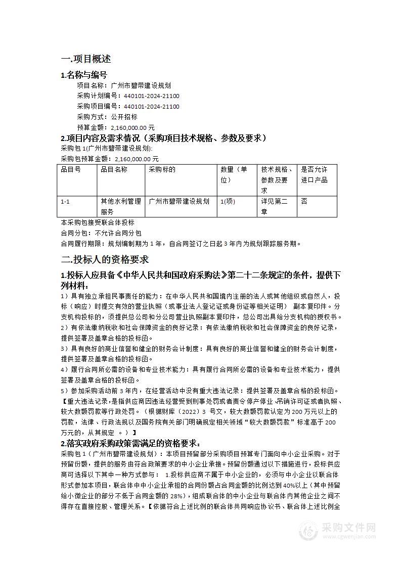 广州市碧带建设规划