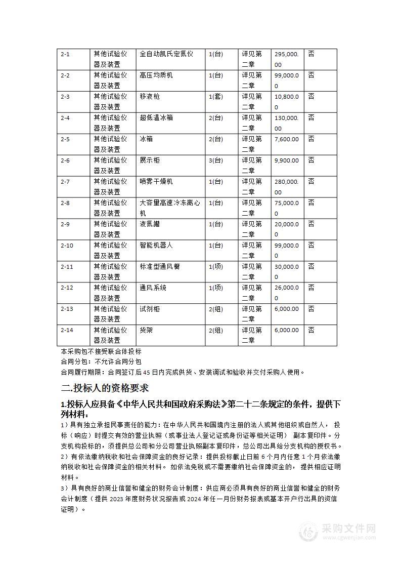 华南农业大学食品质量与安全专业智能加工创新平台建设项目