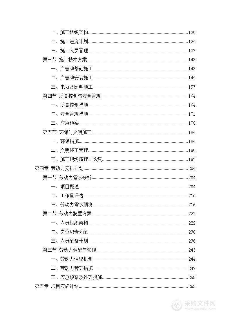 银行户外广告采购安装技术方案