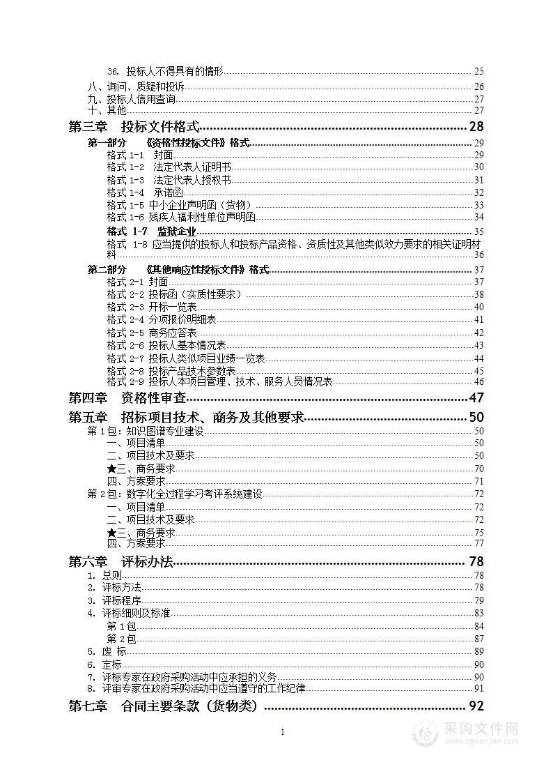 知识图谱专业建设及数字化全过程学习考评系统建设