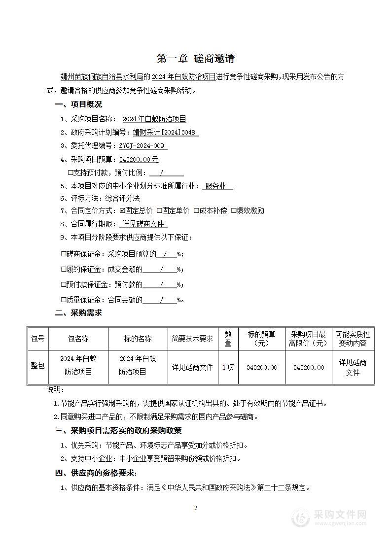 2024年白蚁防治项目