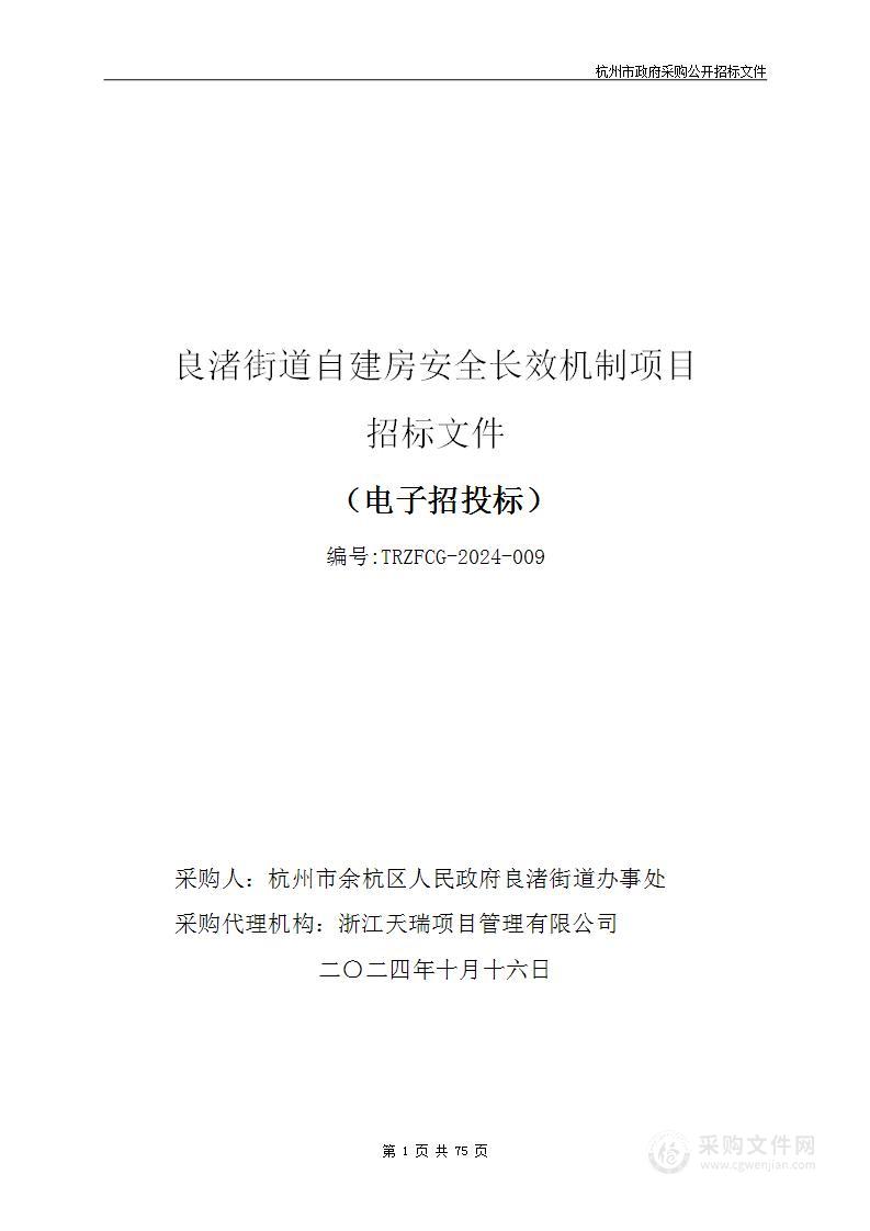 良渚街道自建房安全长效机制项目