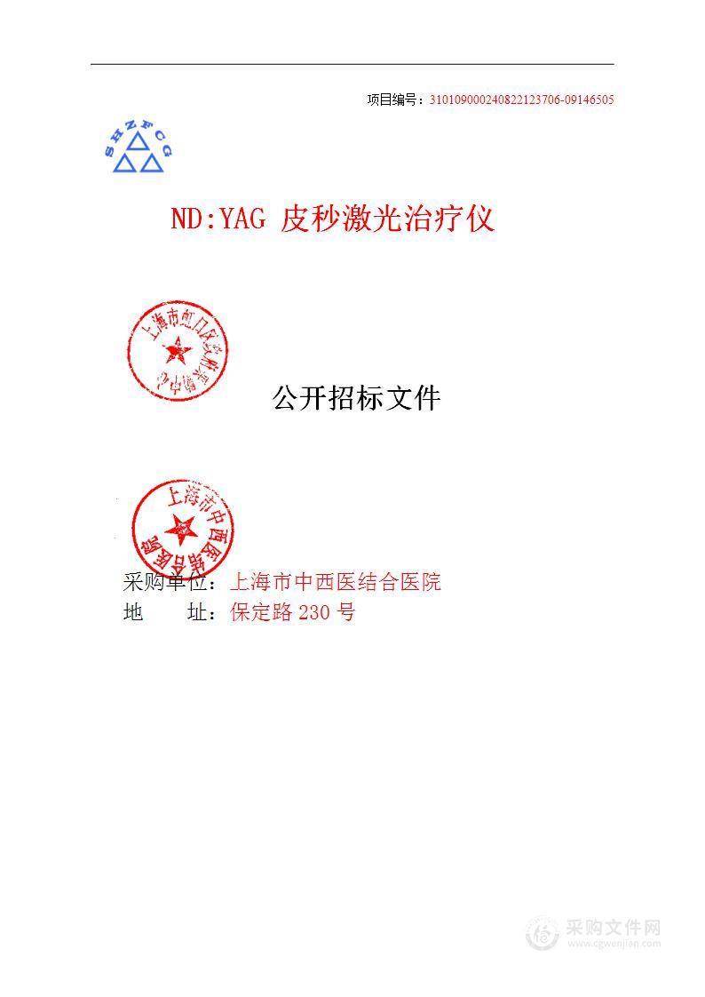 ND:YAG 皮秒激光治疗仪