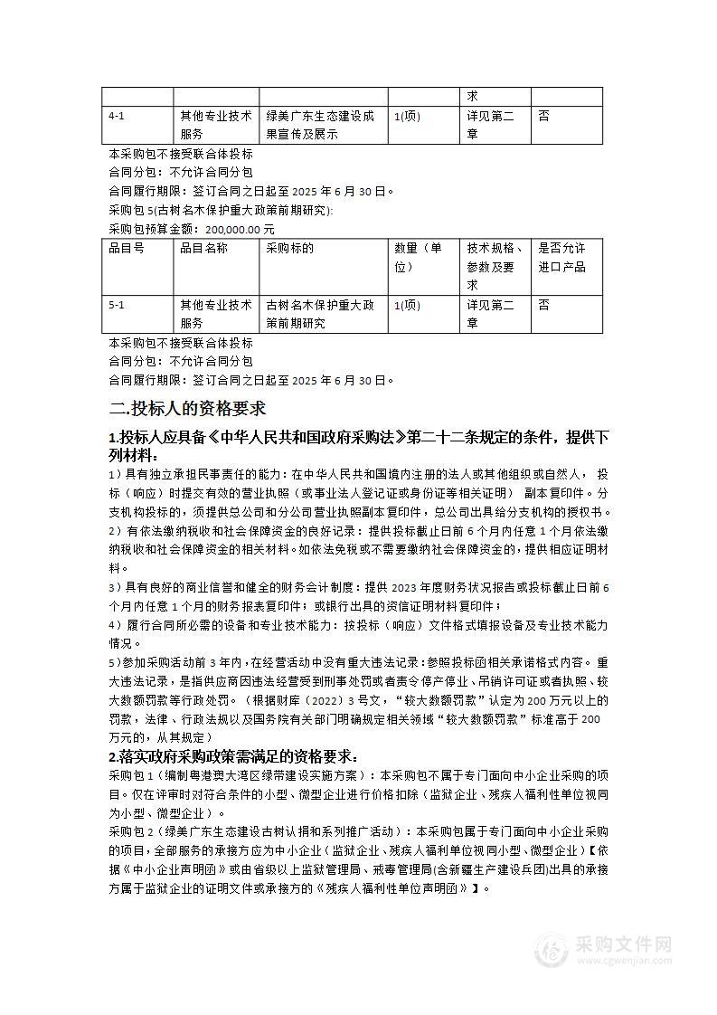 绿美广东生态建设能力提升项目