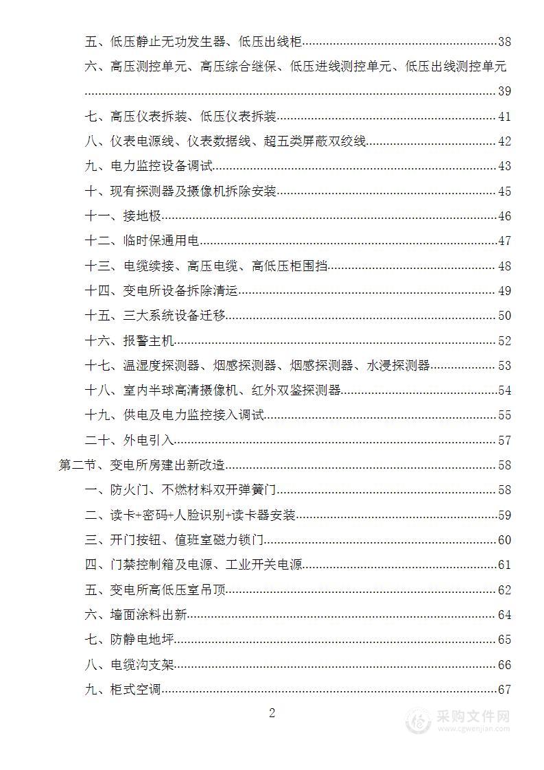 配电房改造项目投标方案