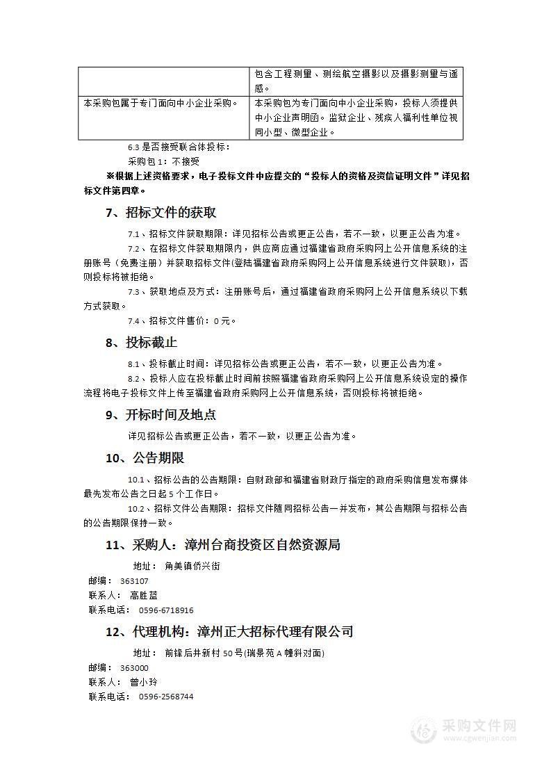 漳州台商投资区2025年建设项目事中事后监管技术支撑服务类采购