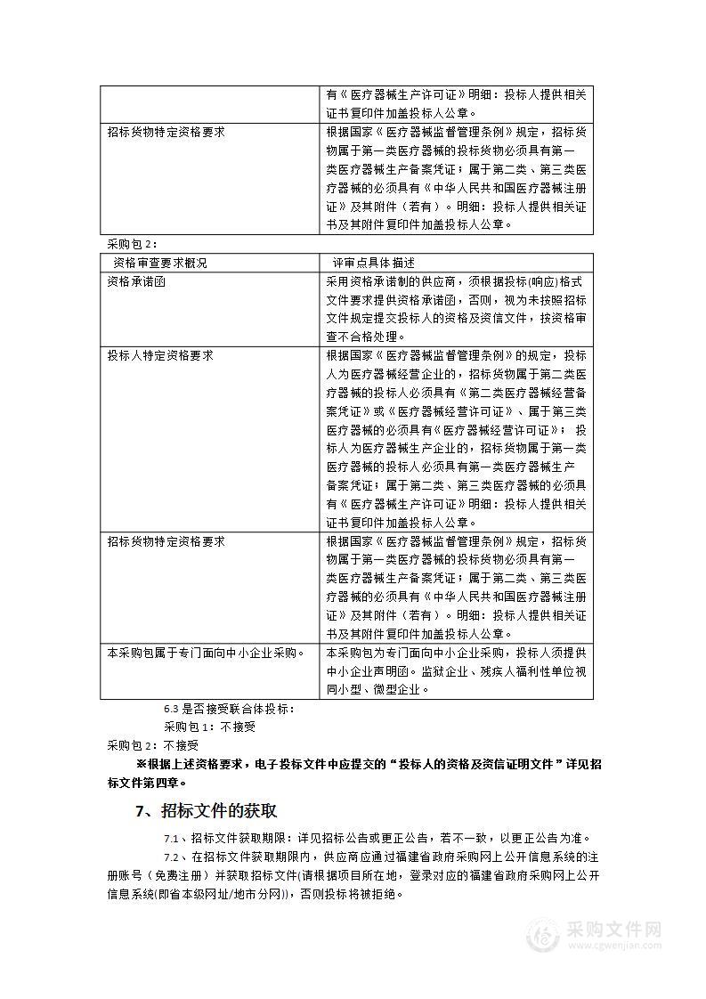 泉州医学高等专科学校附属人民医院胃肠镜系统更新货物类采购项目