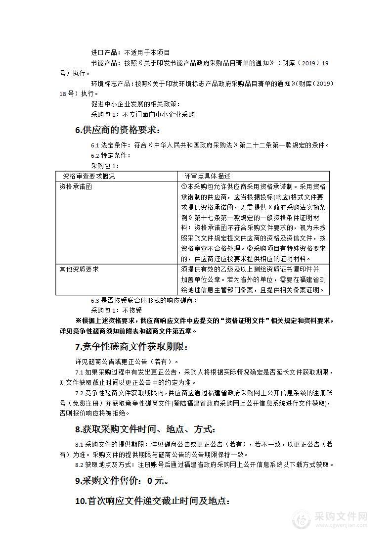 闽清县第四次全国文物普查关键技术服务采购