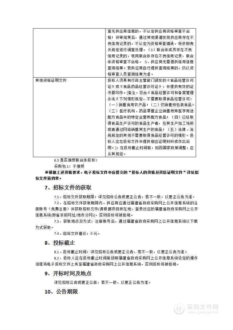 厦门市公安局交通警察支队食堂主副食品供应项目